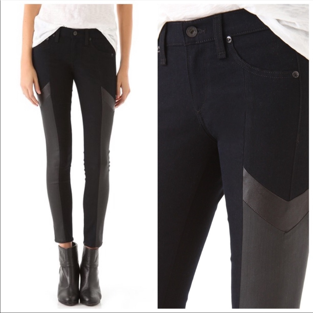 Rag & Bone Grand Prix Motocross Legging Jeans